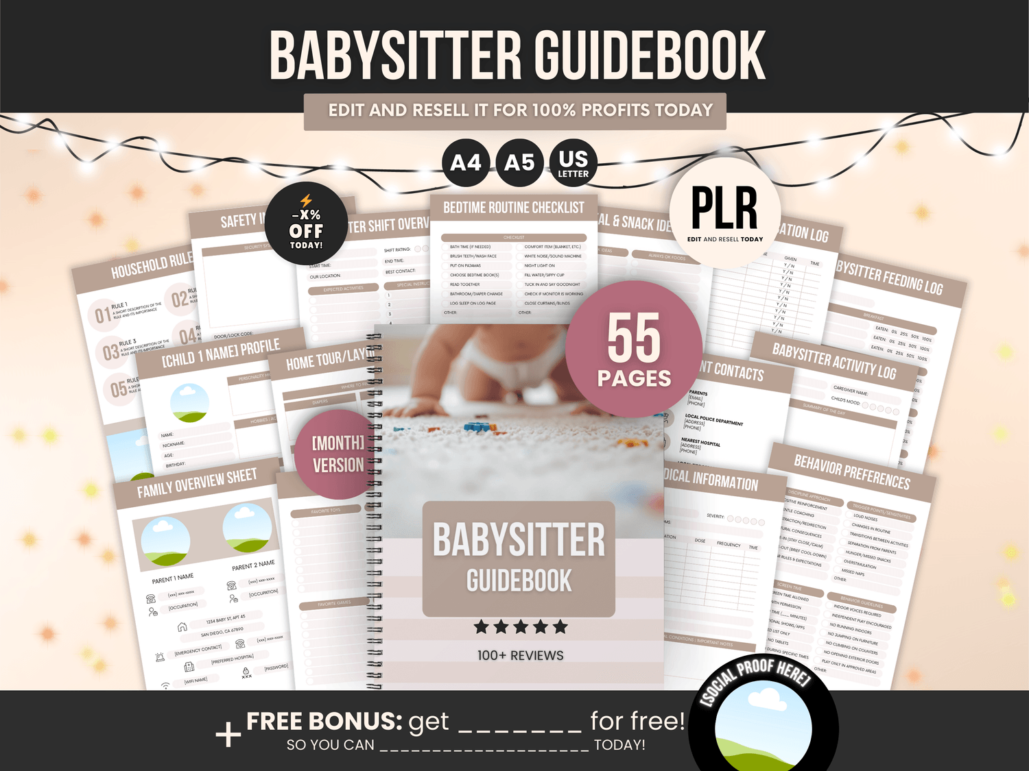 PLR Babysitter Guidebook digital products to resell