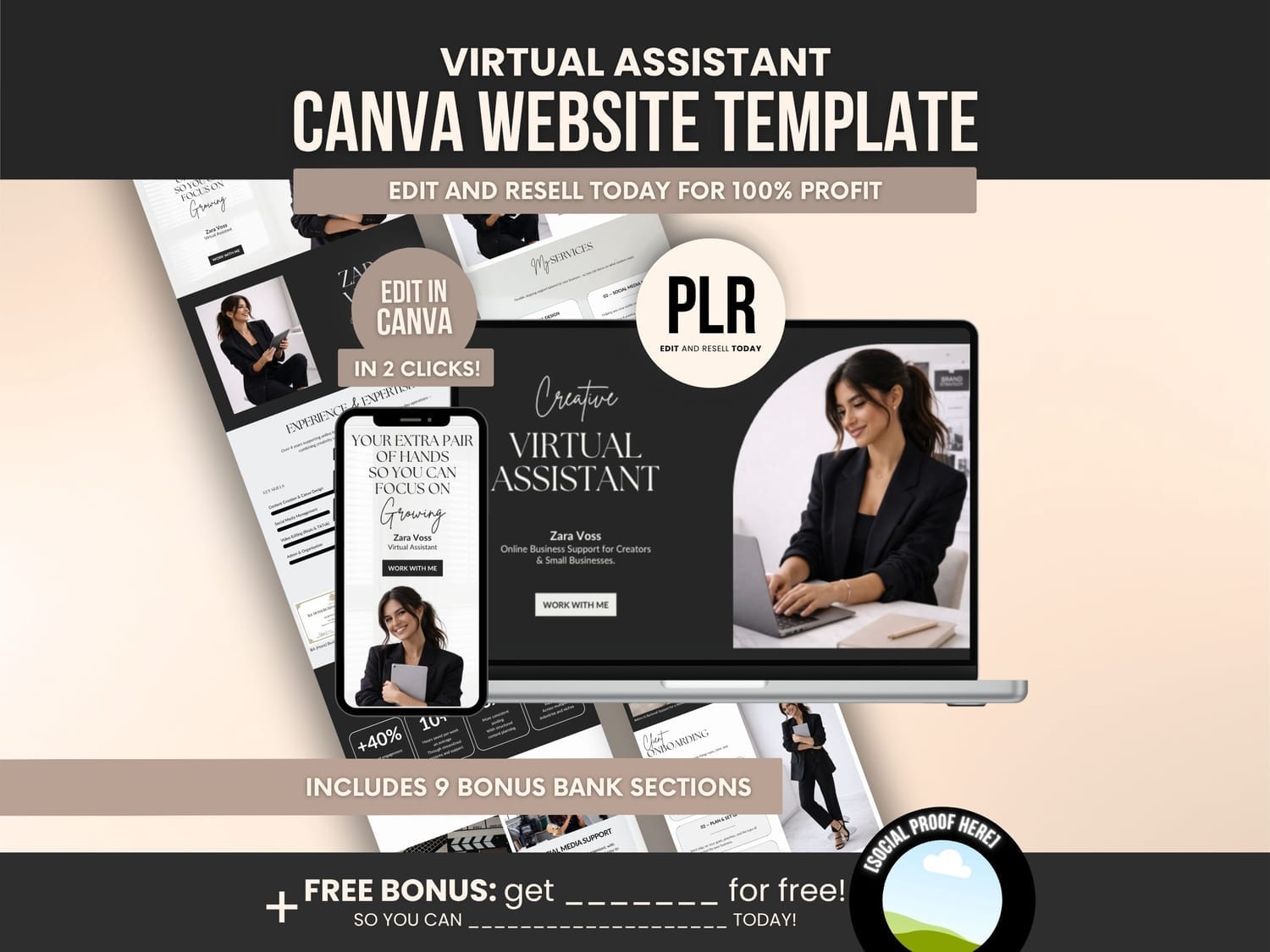 Canva Website Template
