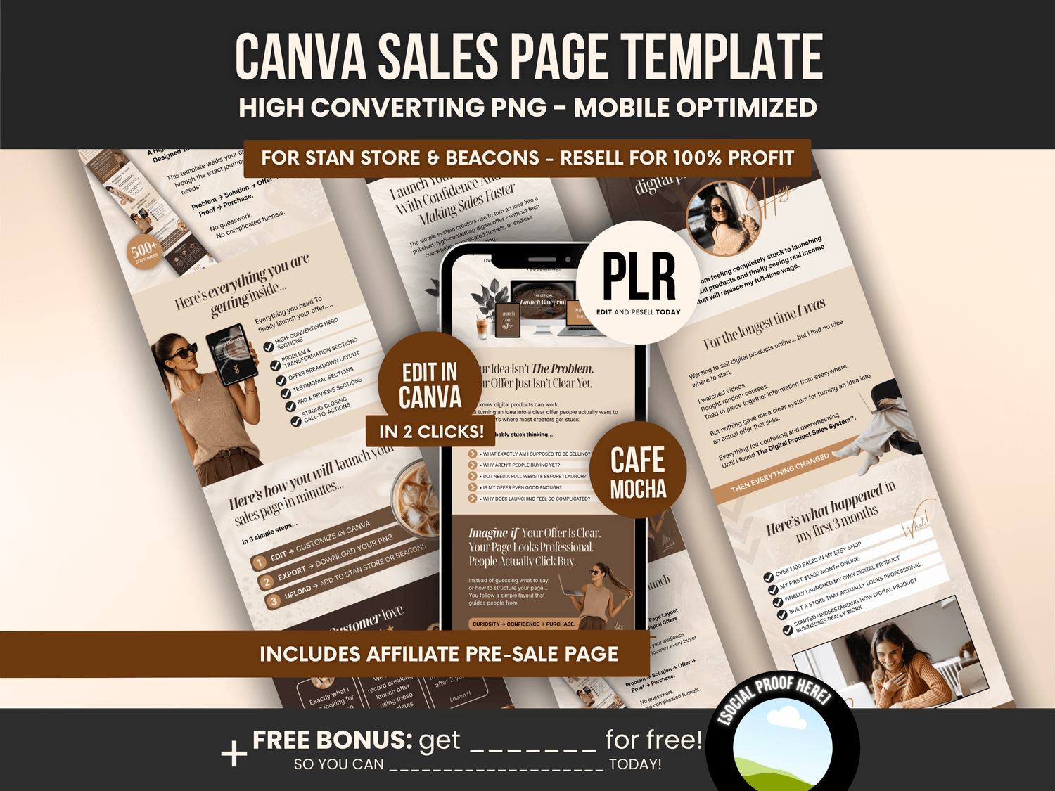 Canva Sales Page Template