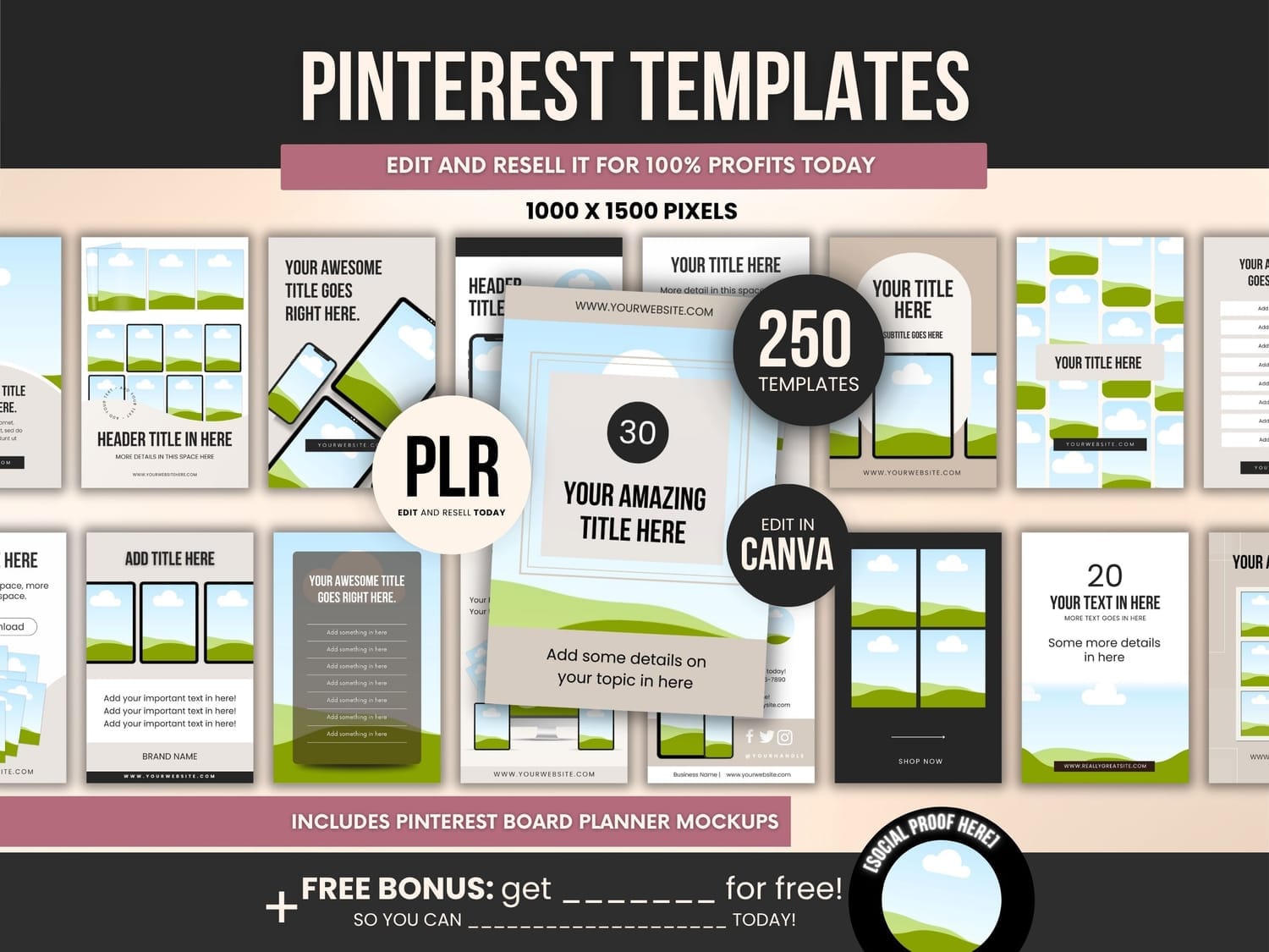 Pinterest Pin Templates