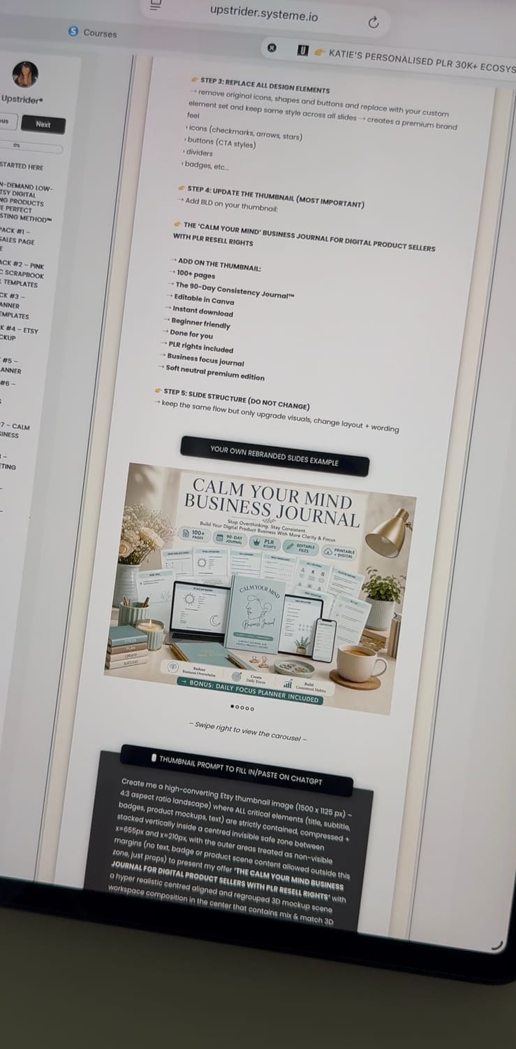 Anne optimising Etsy listings