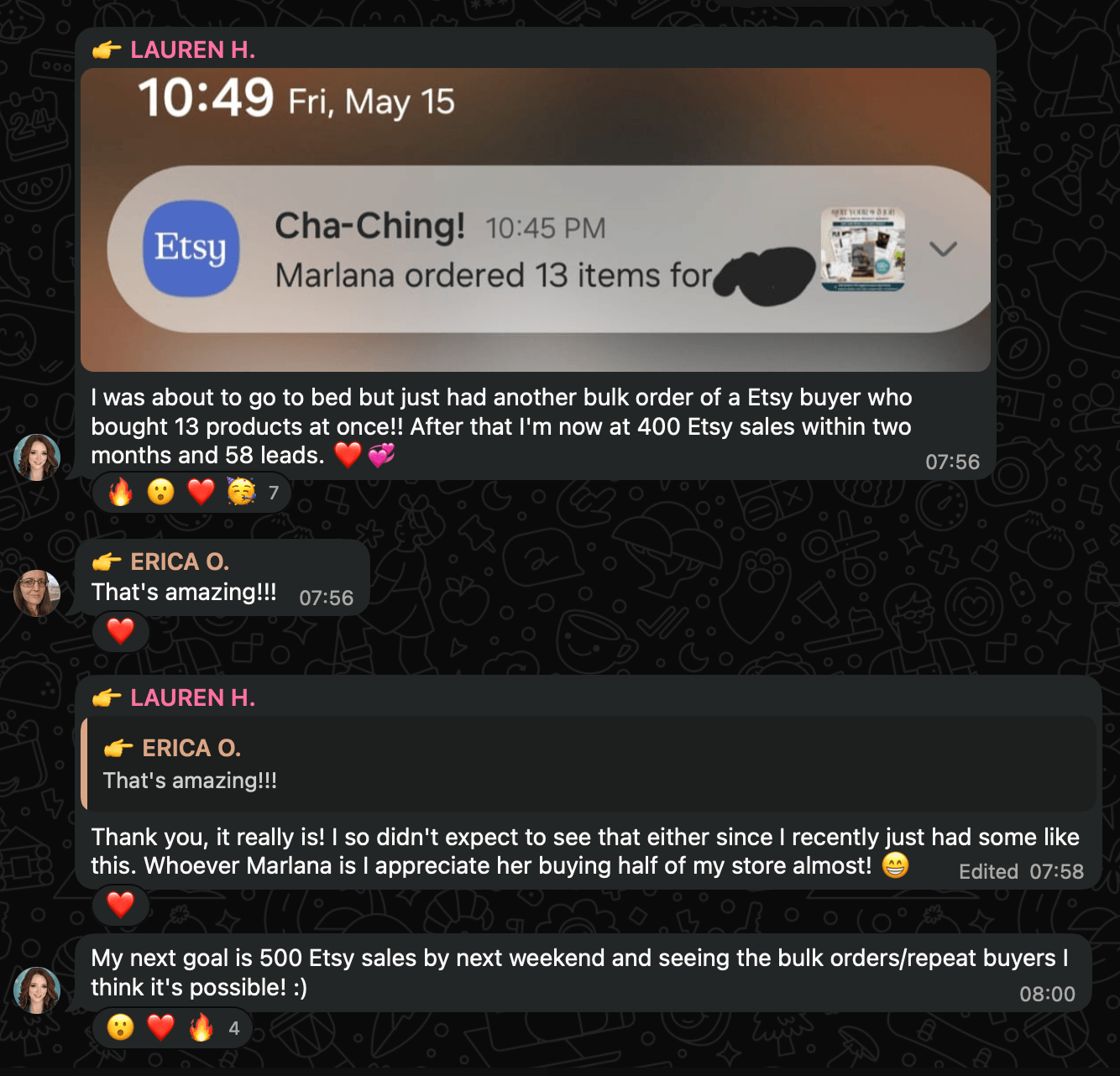 Member success result