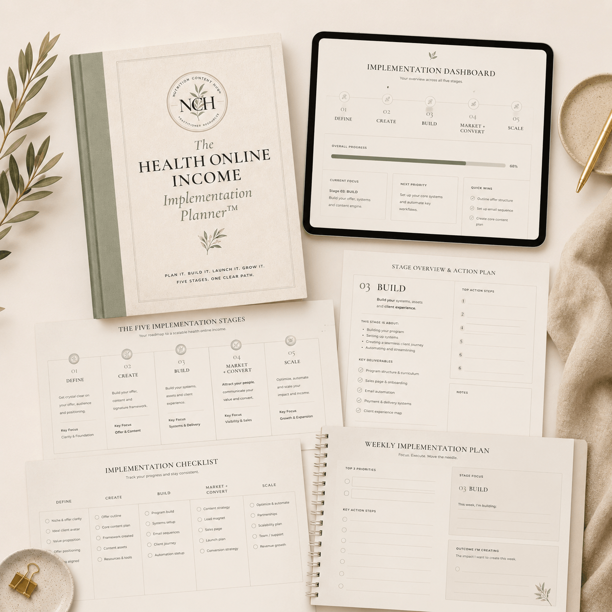 Health Online Income Implementation Planner