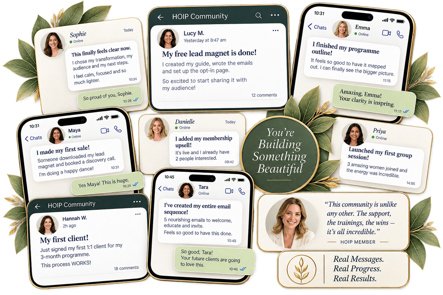 Health Online Income Program practitioner implementation wins, progress messages and community support