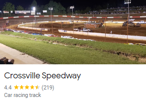 Crossville Speedway in Crossville, TN