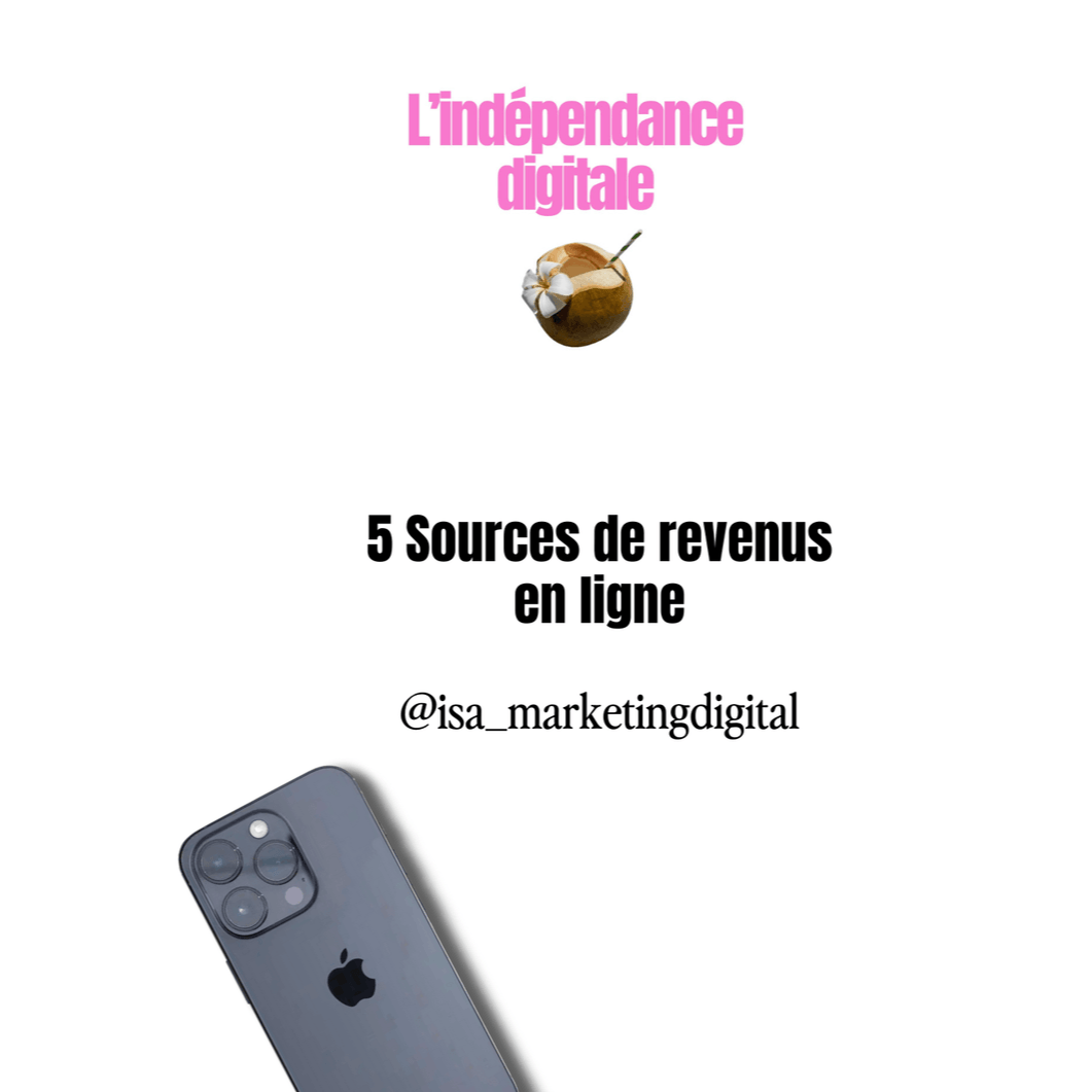 5 Sources de Revenus en Ligne