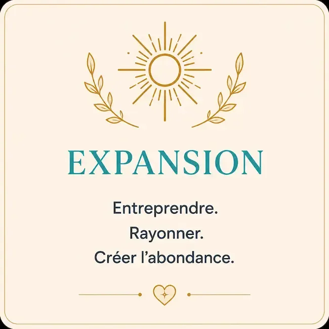 Expansion personnelle et professionnelle – Entreprendre et créer l'abondance