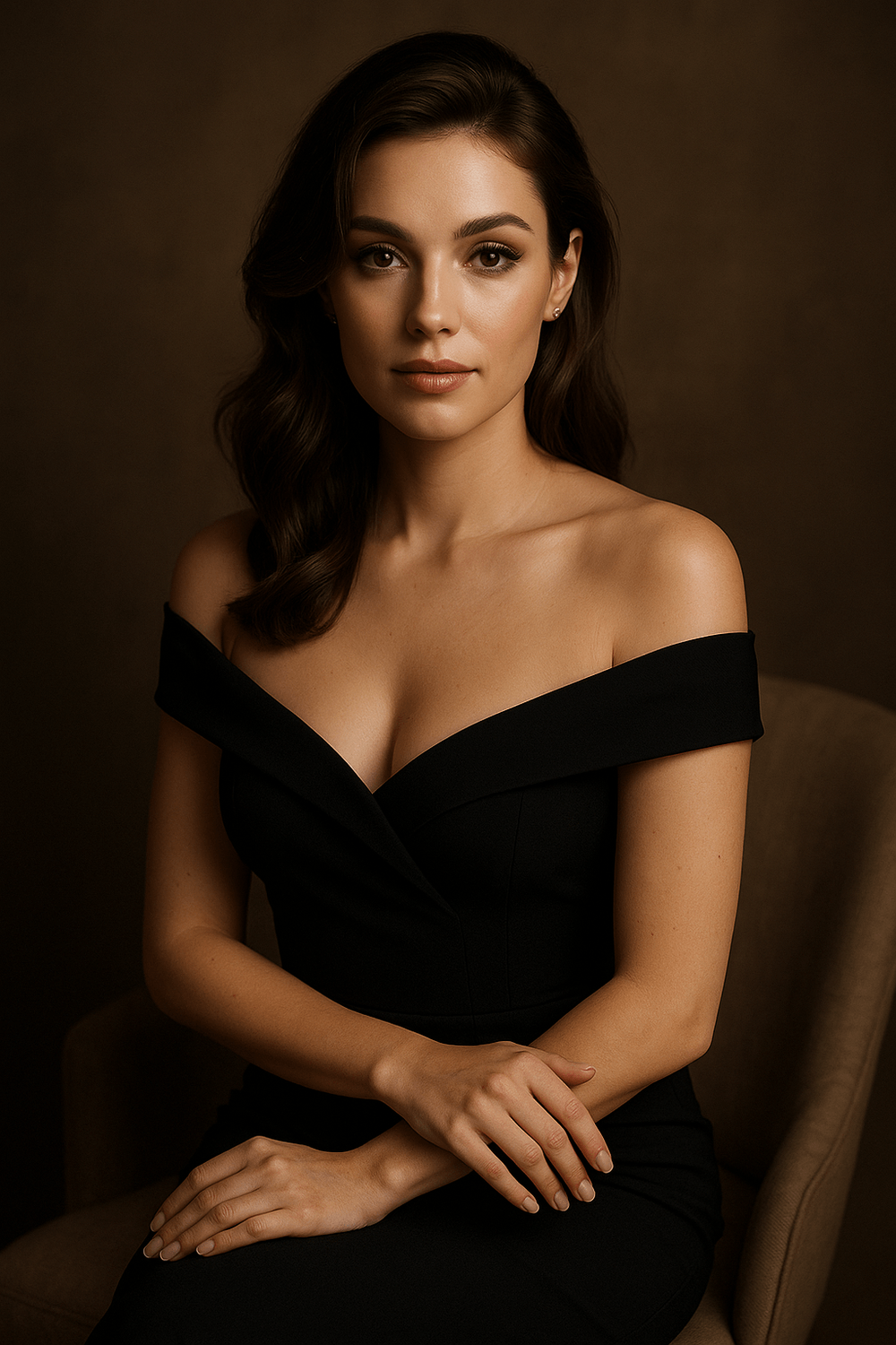 Profesionalni ženski portret sa glamuroznom estetikom, fokus na detaljima i savremenom luksuznom stilu.