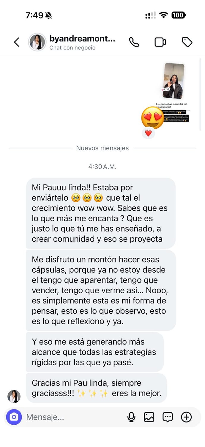 Testimonio: el crecimiento que logró aplicando lo aprendido