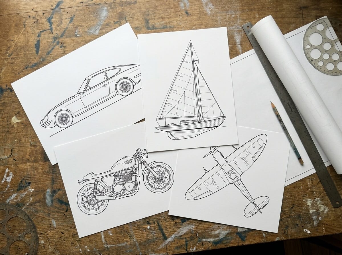 Printable vehicle templates