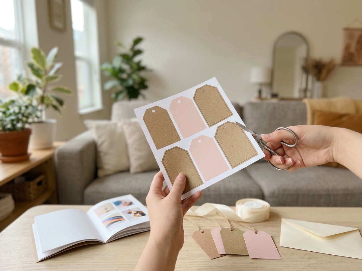 Printable gift tags and a gift guide booklet