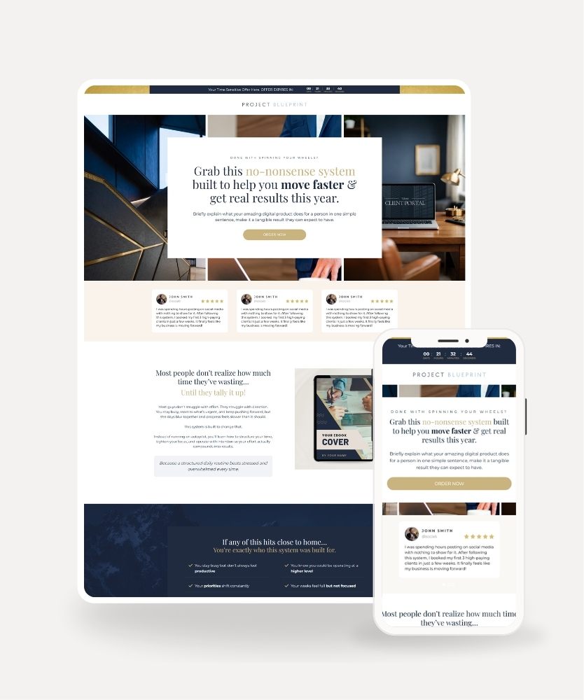 Emerald Essence Sales Funnel Template