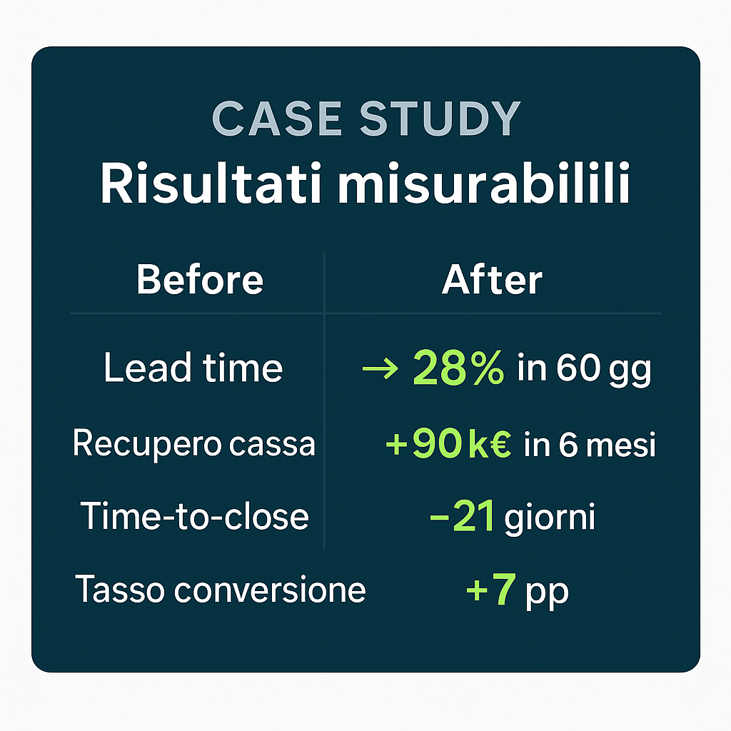 Caso studio con risultati misurabili