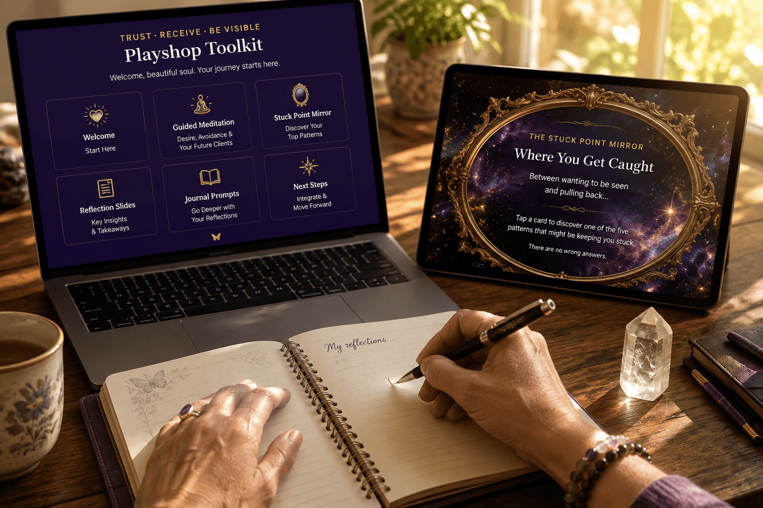 Trust - Receive - Be Visible Playshop experience 