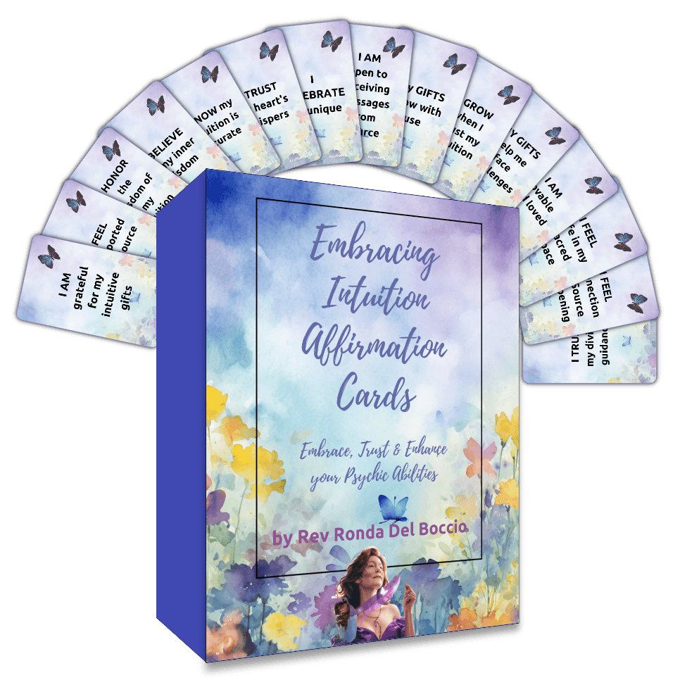 Embracing Intuition Affirmation Cards by Rev Ronda Del Boccio