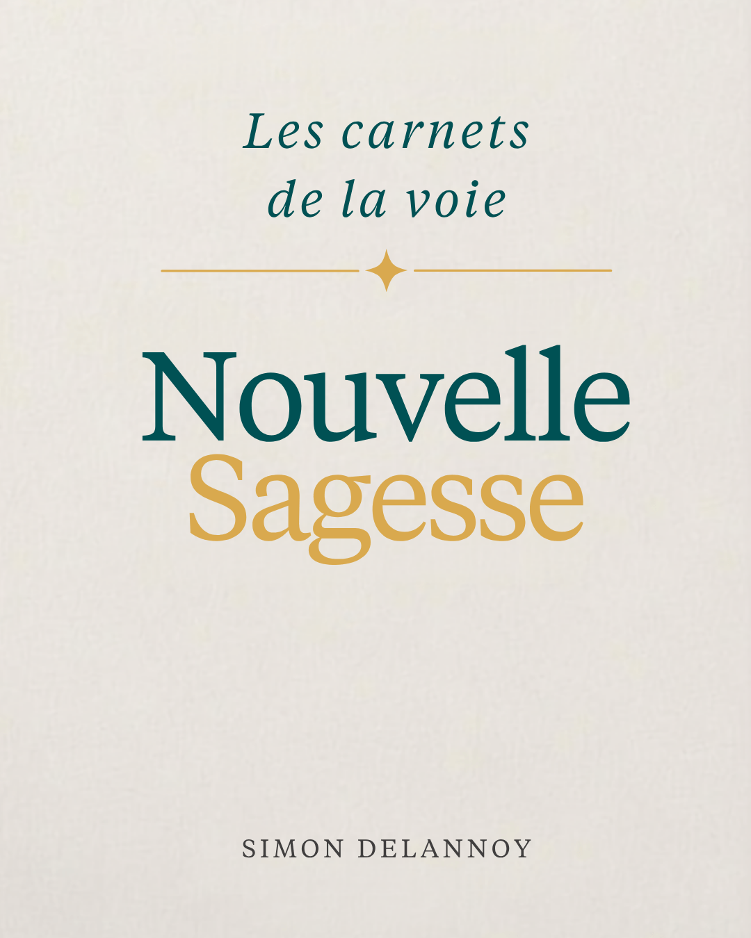 Couverture du carnet Nouvelle Sagesse