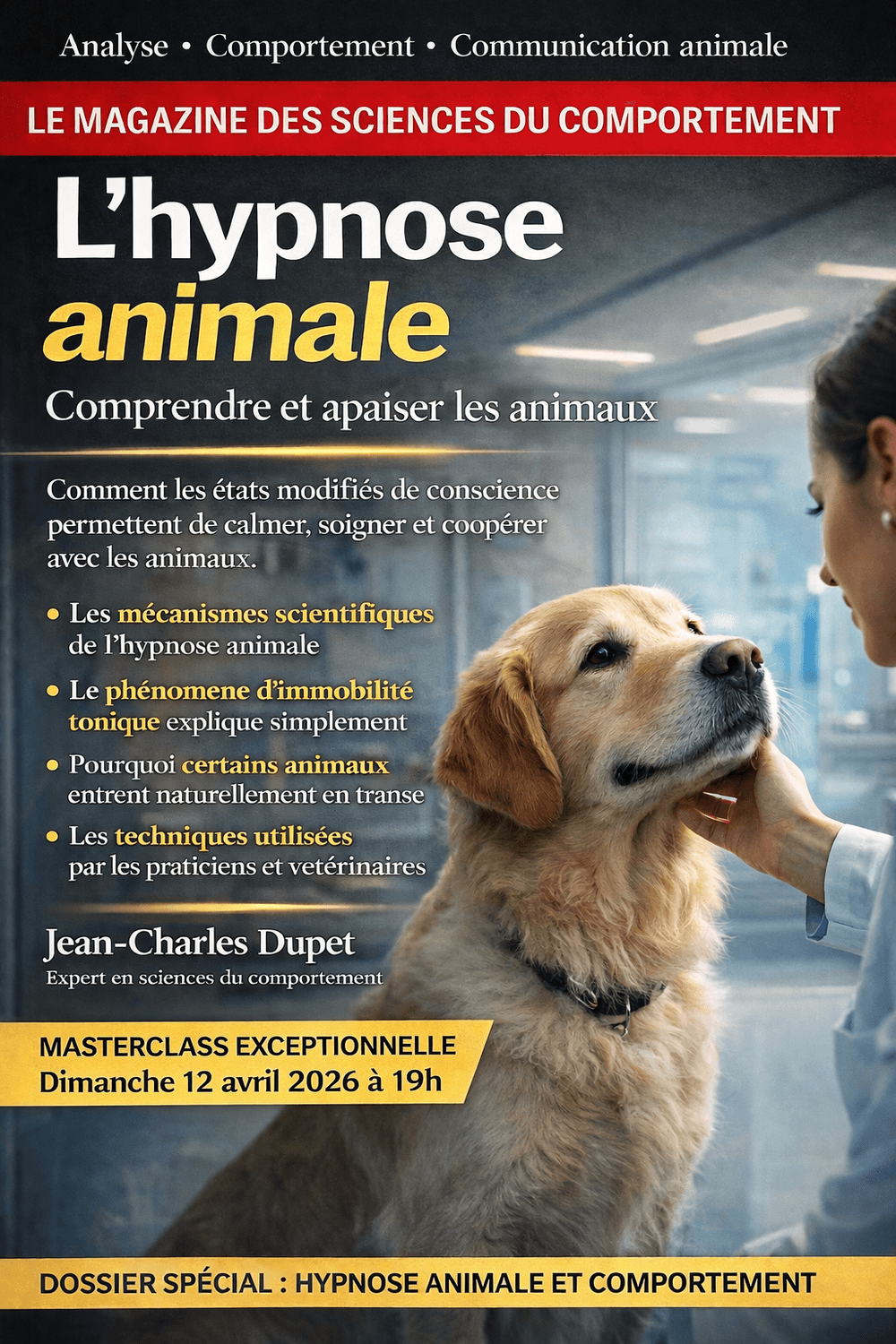 Le magazine Hypnose Animale par Jean-Charles 