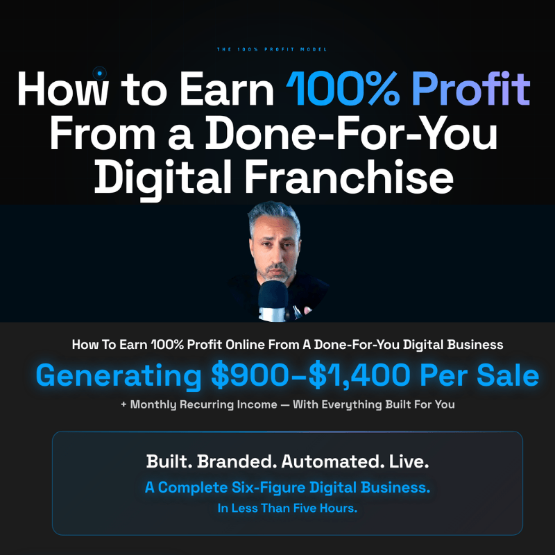 Free Masterclass — The 100% Profit Business Model