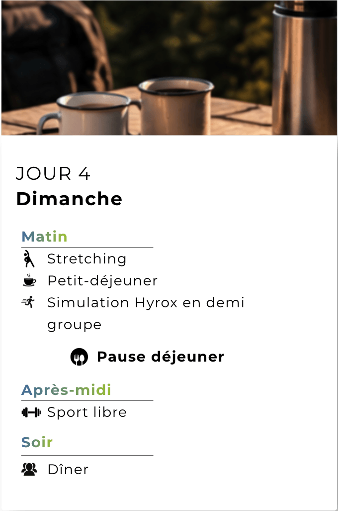 Programme Jour 4