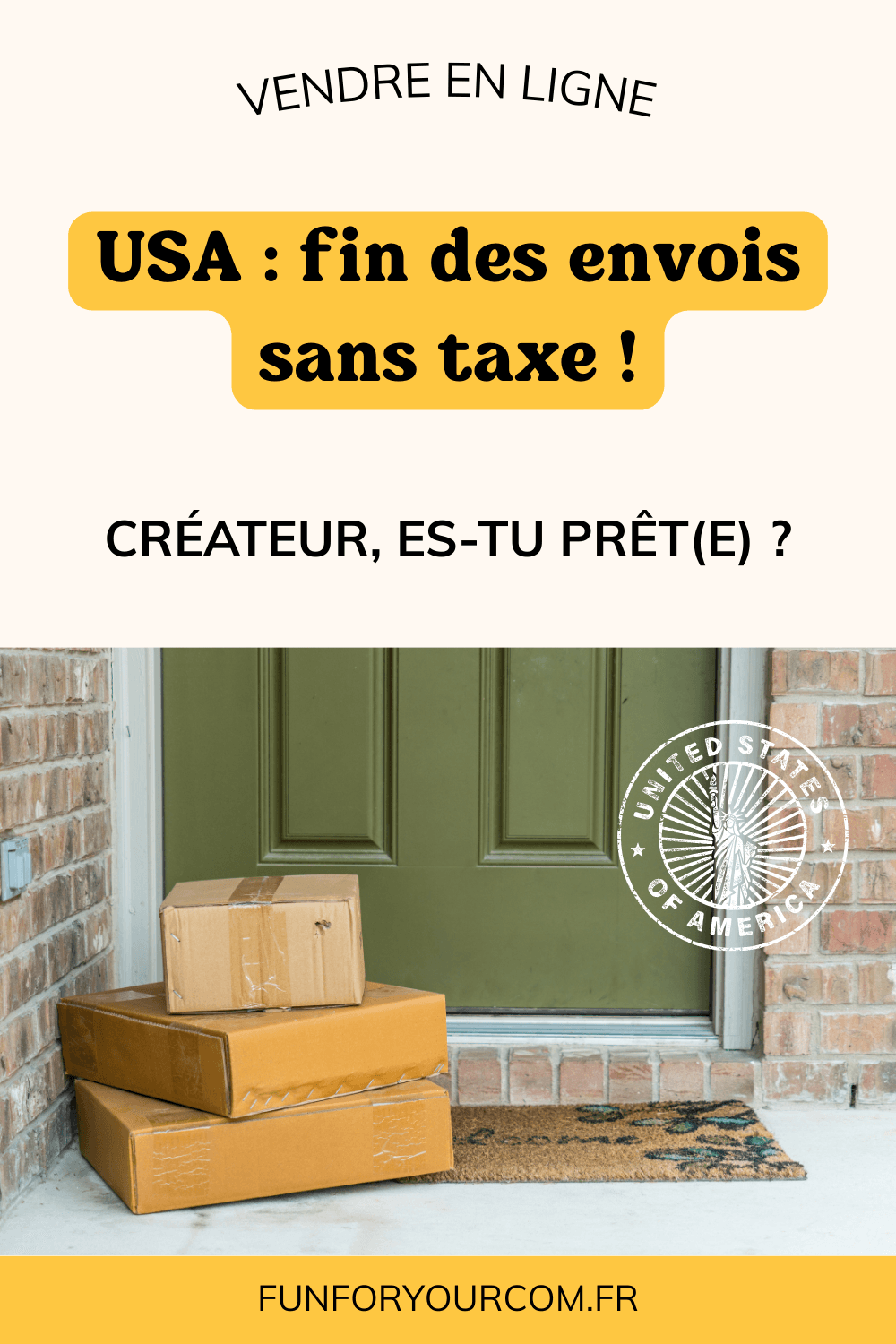 USA Fin des envois sans taxe