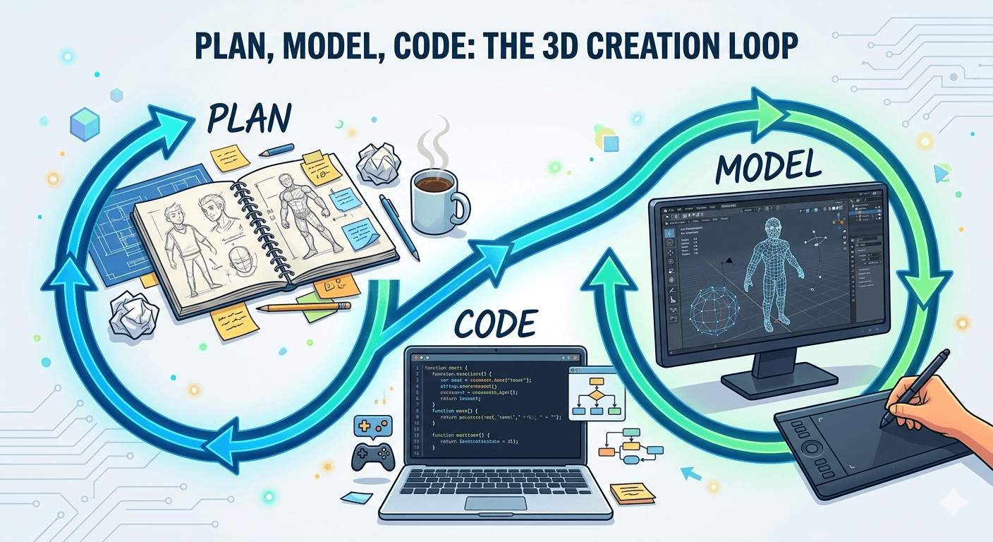 3D character build process