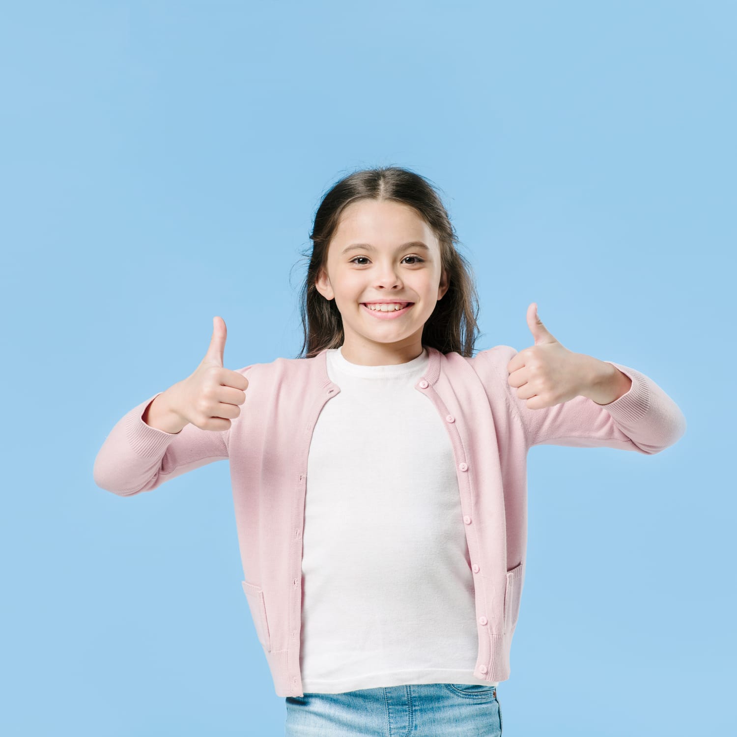 Child feeling confident and proud after completing a digital project