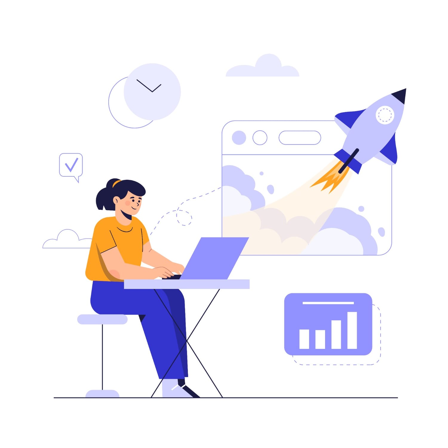 Child creating a digital business for kids