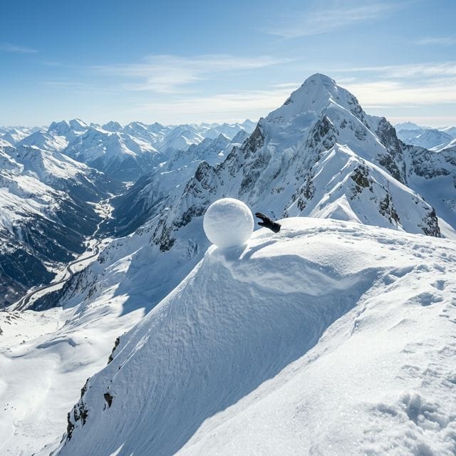 Kids pushing snowball — teaching kids about money