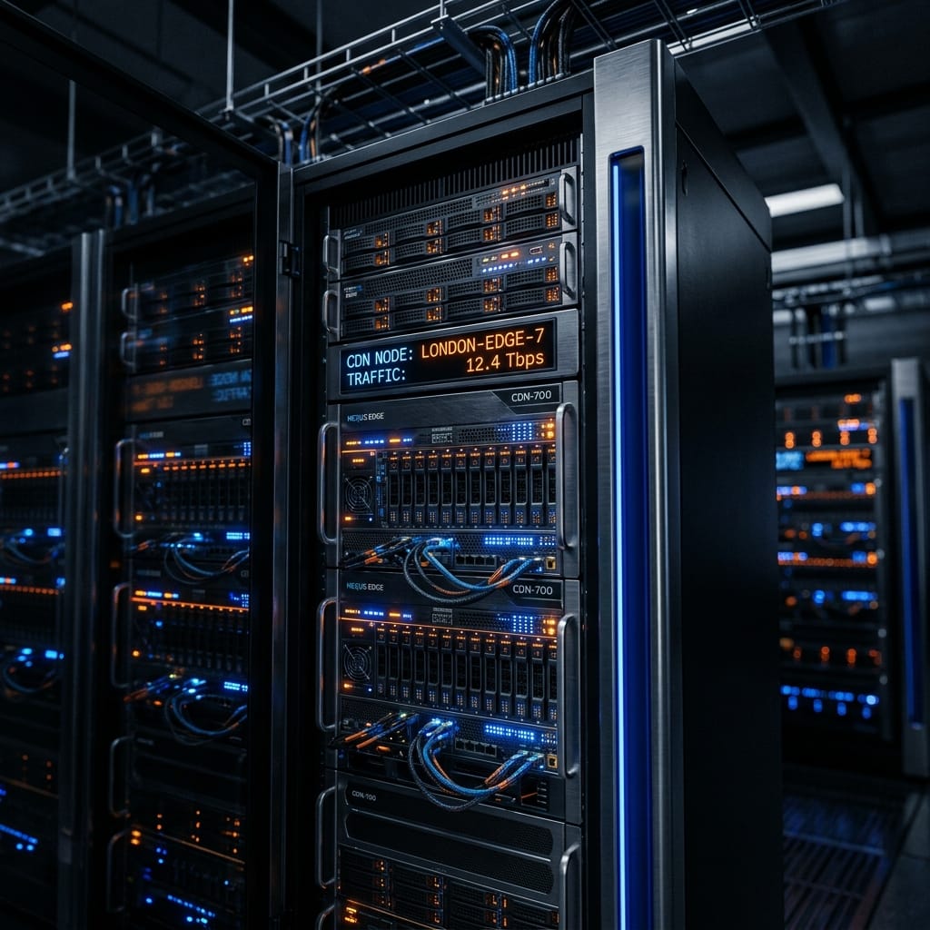 Global server network representing a Content Delivery Network