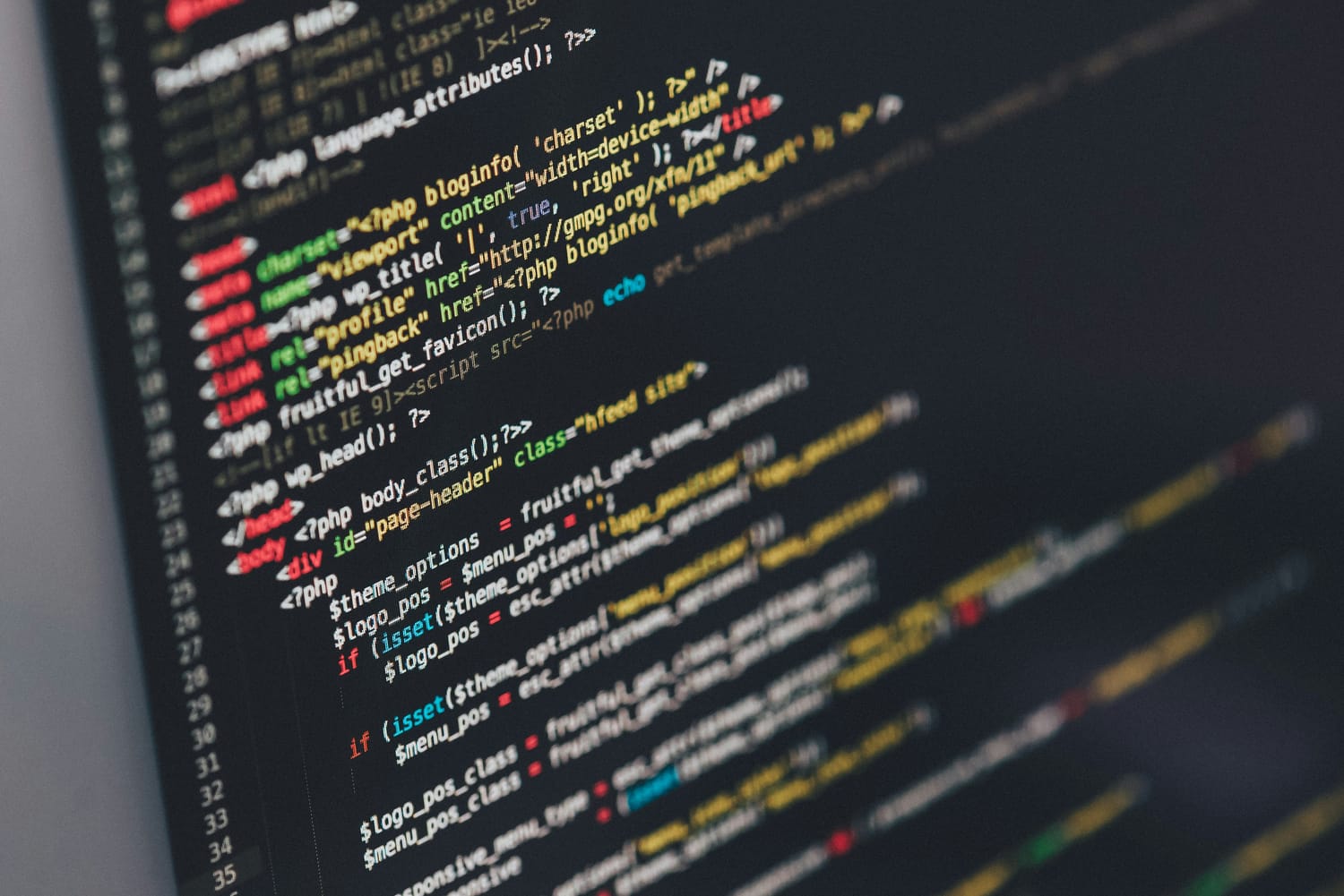 Developer coding a responsive website
