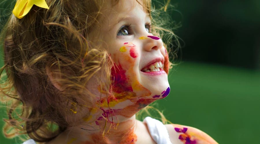 Happy child with future goals — smart saving