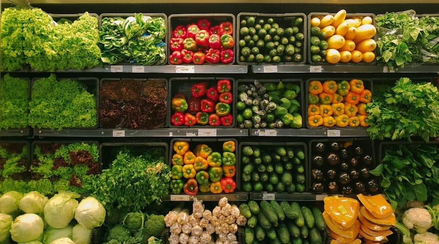 Beautiful basket filled with diverse fruits