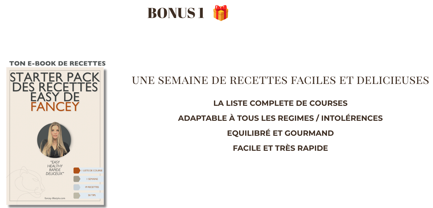 Bonus 1 - Recettes