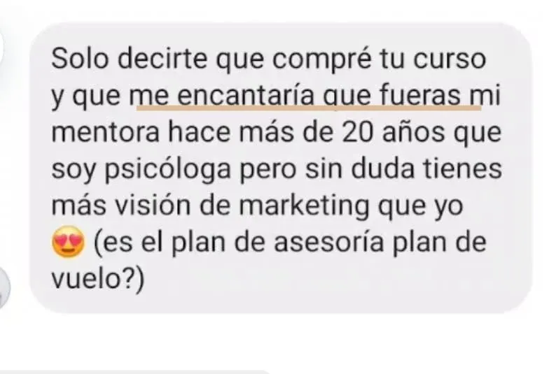 Testimonio real de alumna sobre el curso