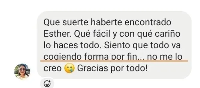 Testimonio real de alumna sobre el curso