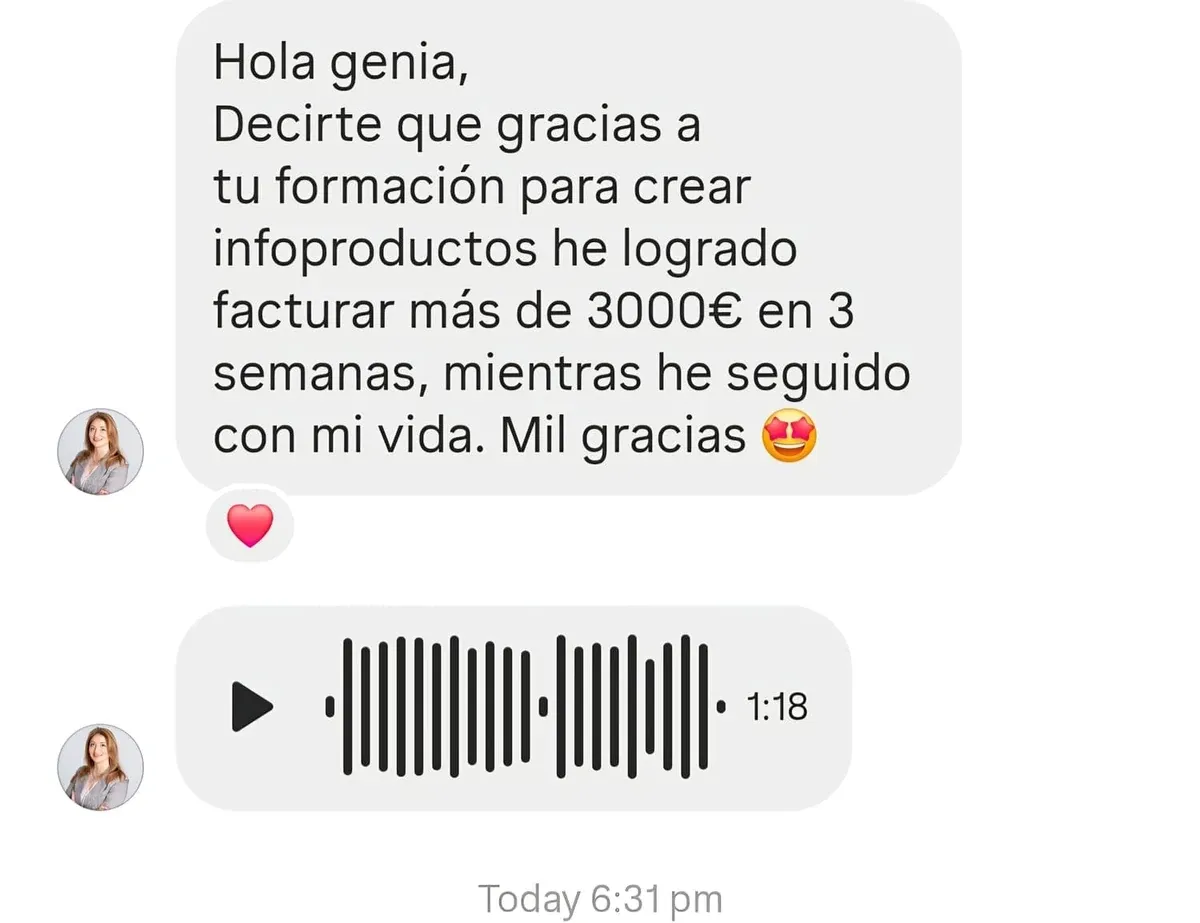 Testimonio real de alumna sobre el curso