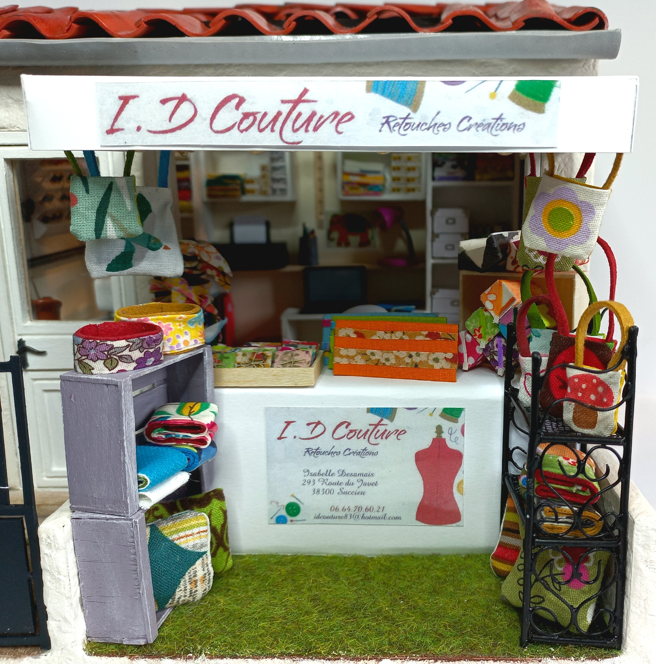 Diorama Miniature atelier de couture Un Monde Parfait