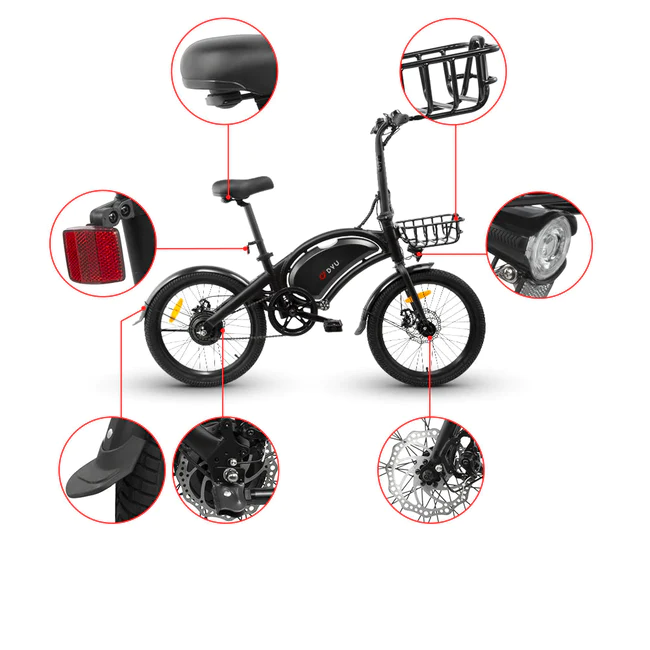 DYU D20 20 Inch Folding Ebike Accessories R