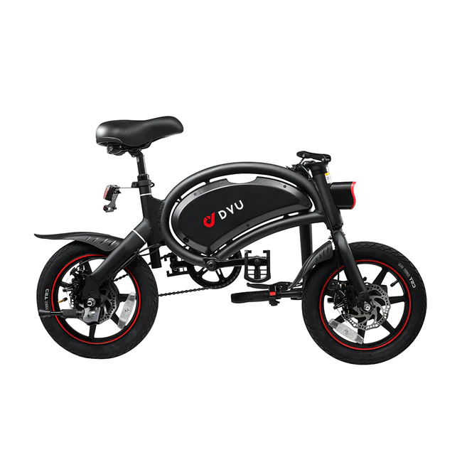 DYU D3+ 14 Inch Mini Bike Folding Electric Bikes With Smart APP Folded R