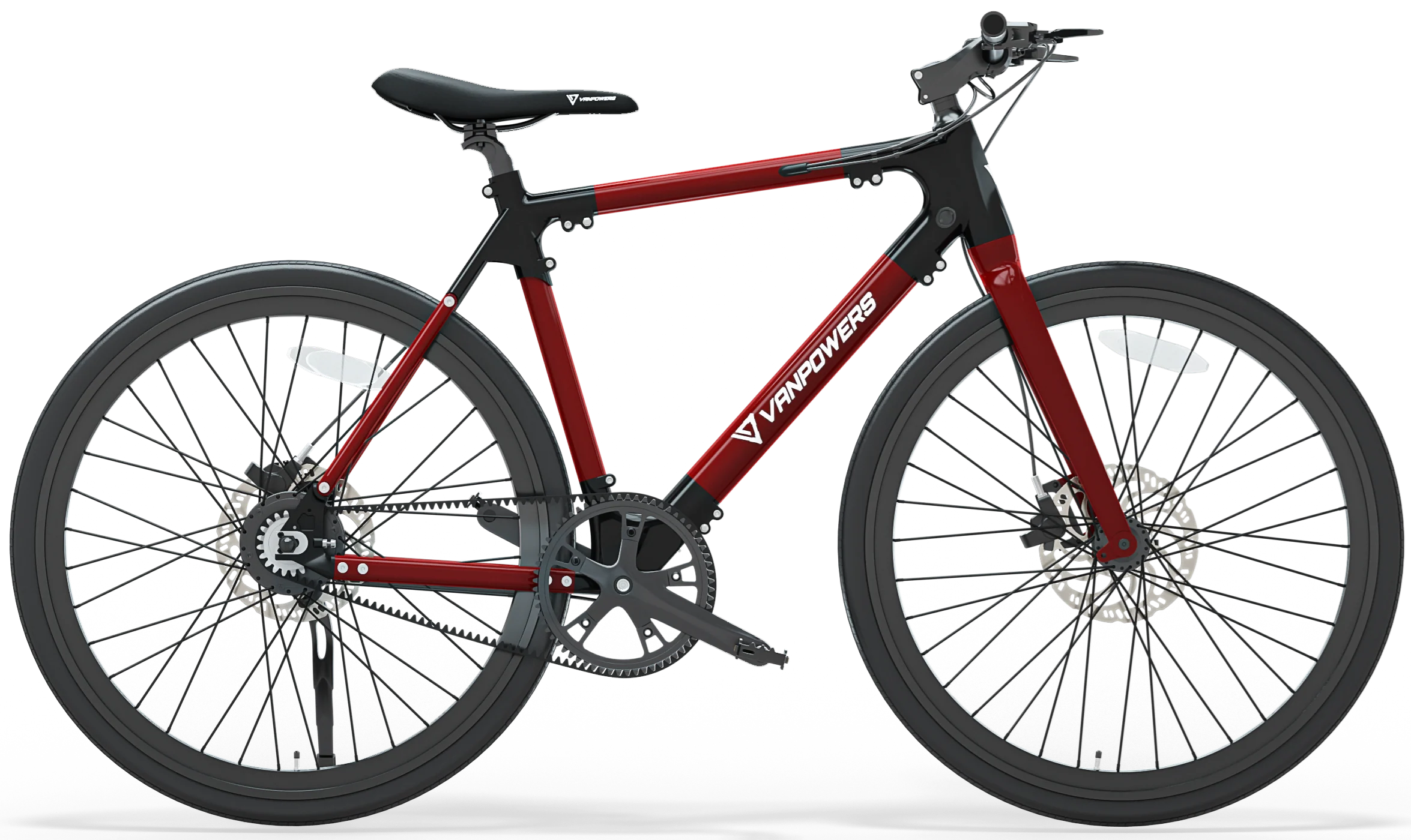 Vanpowers City Vanture Electric Bike Ruby