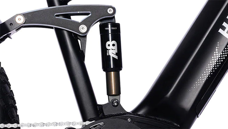 HAOQI Cheetah Full Suspension Dual Battery Electric Bike Rear Suspension Detail R