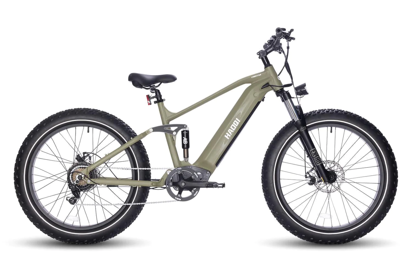   HAOQIE Cheetah Full Suspension Electric Mountain Bike