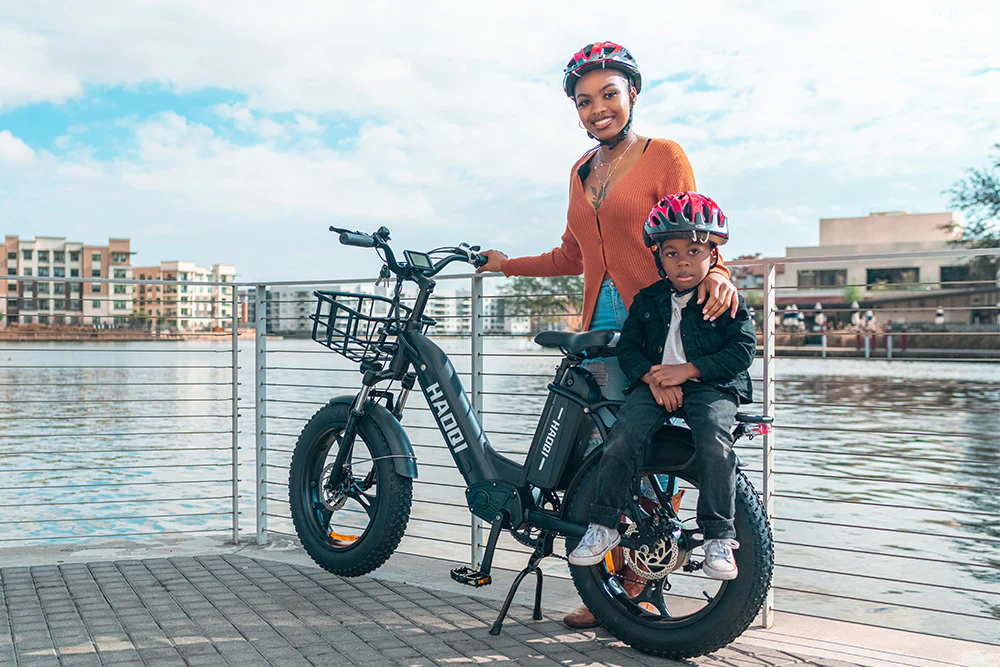 HAOQI Antelope Pro Dual Battery 750W Cargo Electric Bike Lifestyle Mom & Child BL2