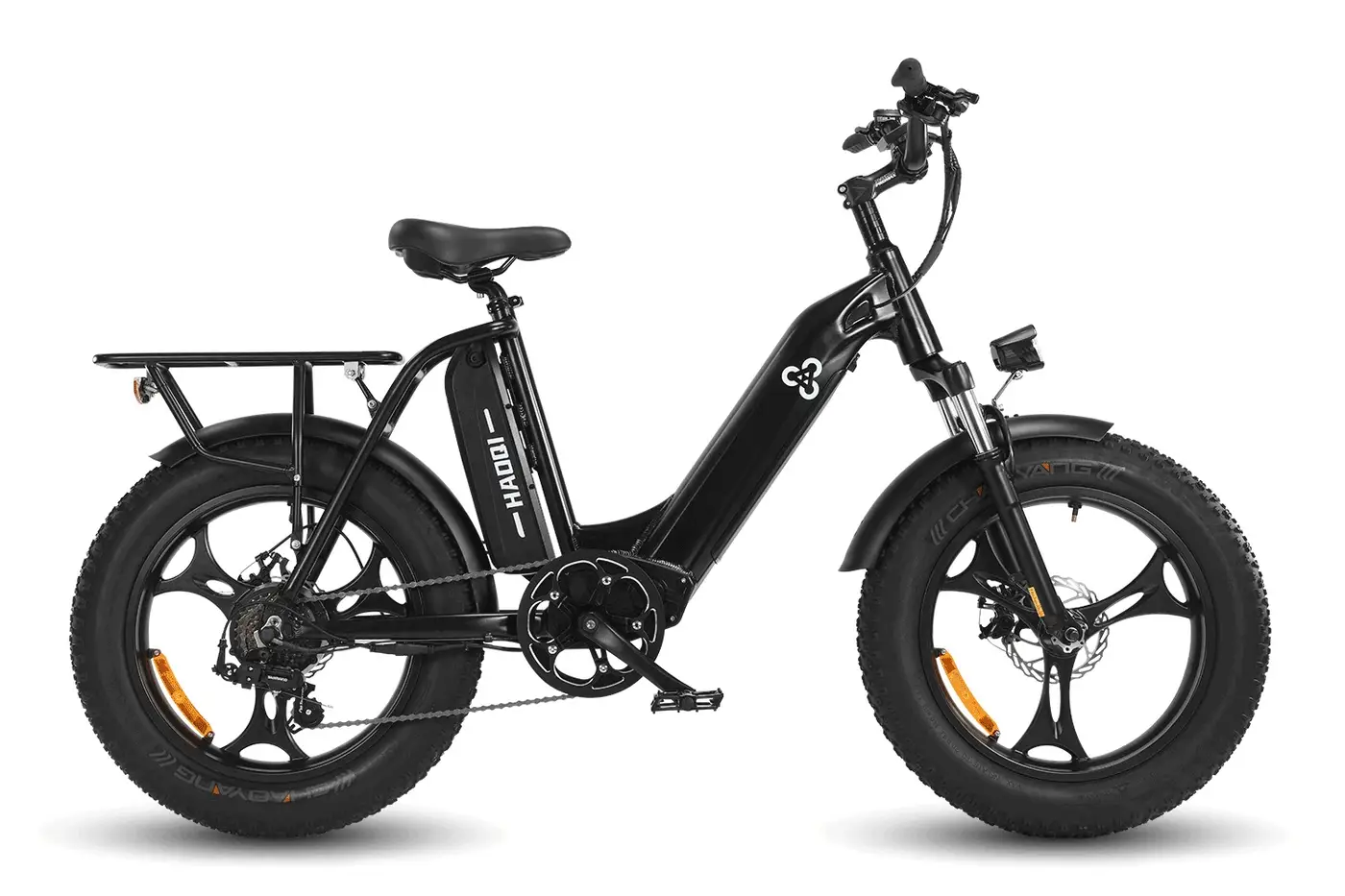 HAOQI Antelope Dual Battery 500W Cargo Electric Bike Black Cargo Configurations R