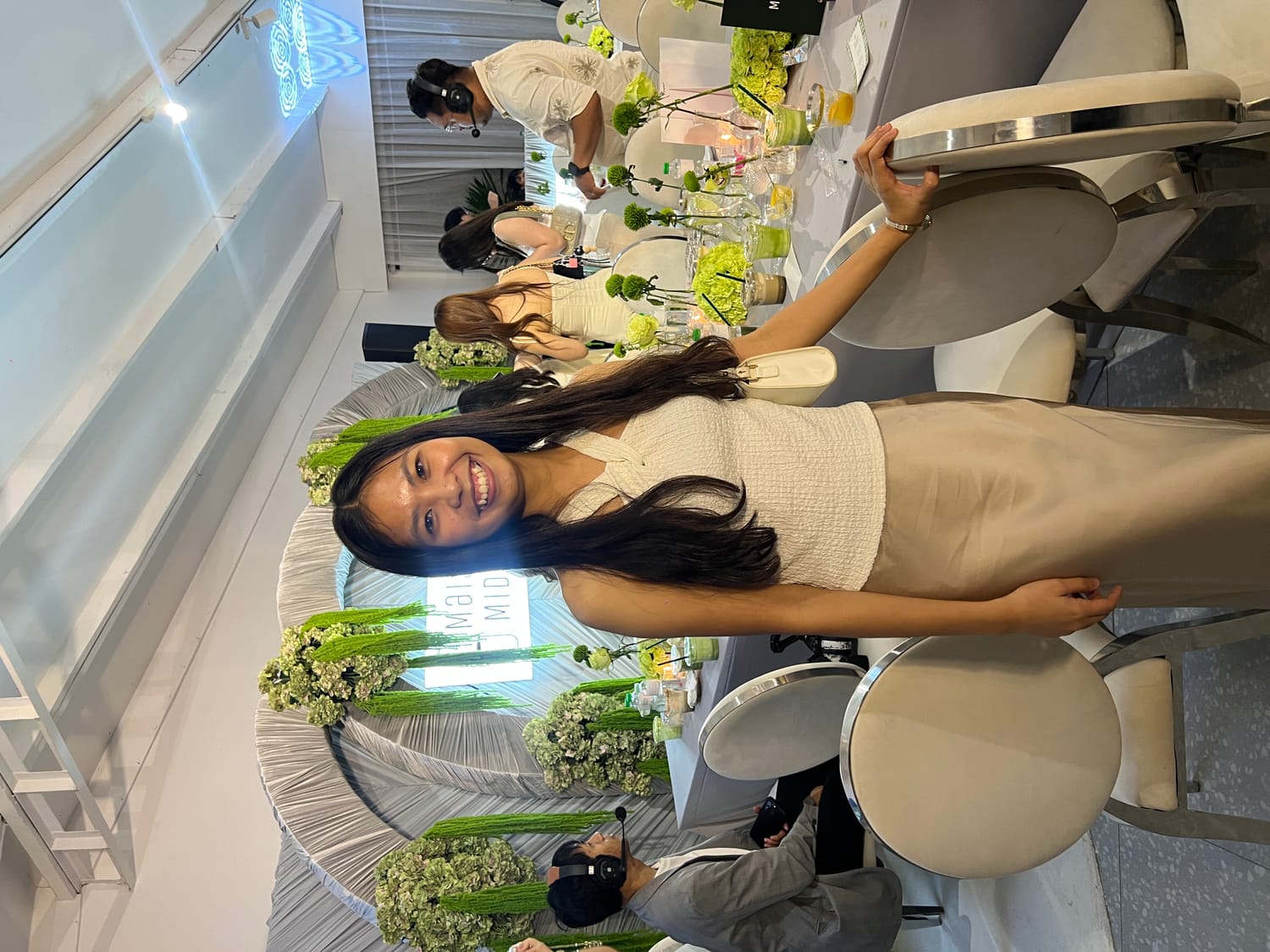 Patricia at a brand event