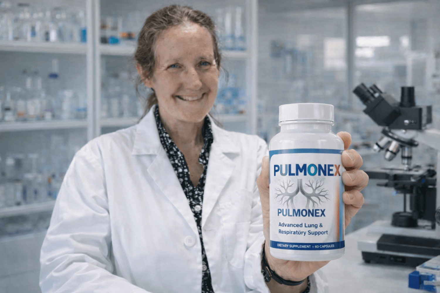 Doctor holding Pulmonex
