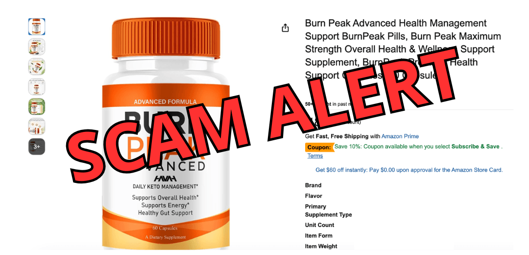 Burn Peak scam alert