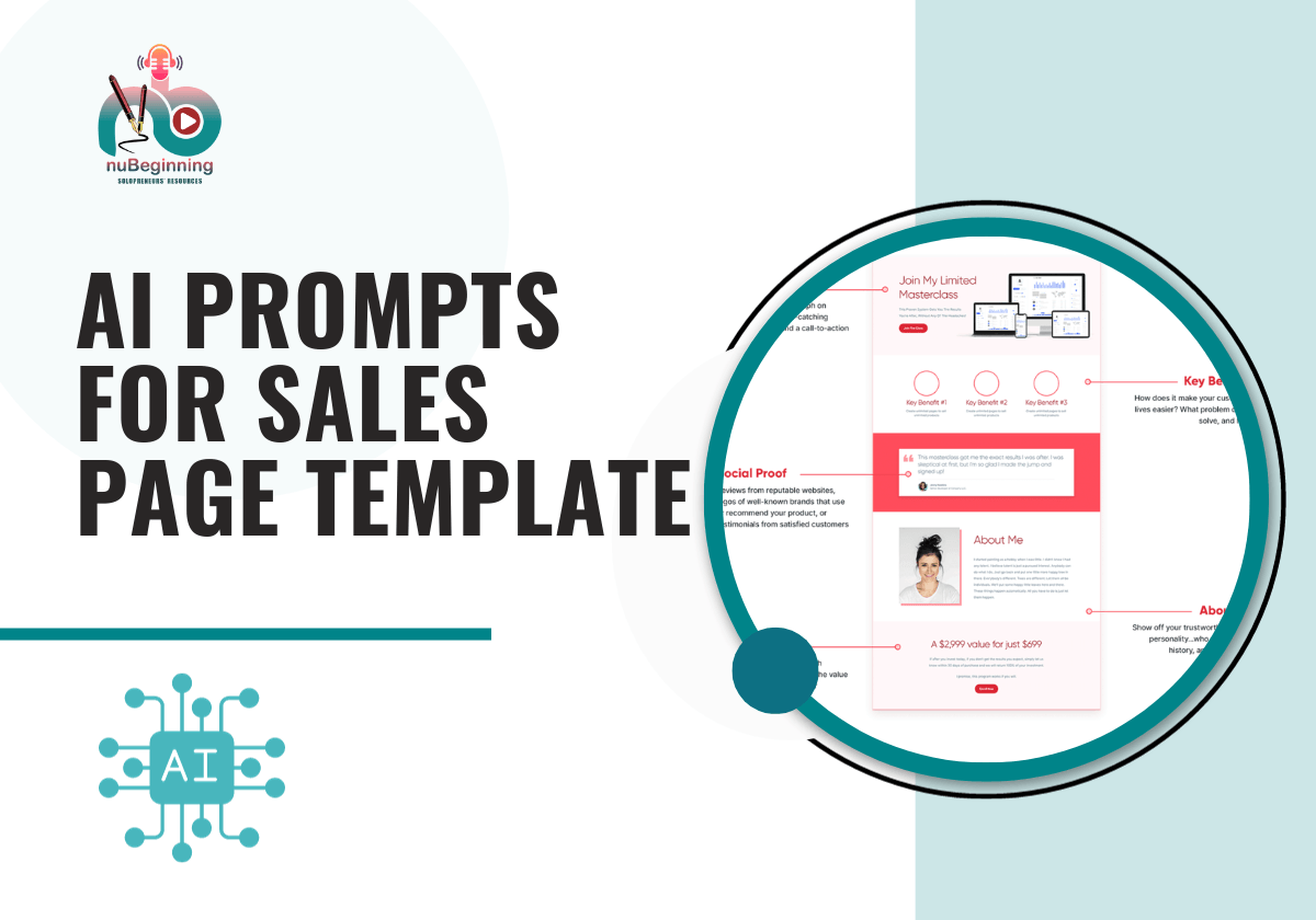 AI Prompts For Sales Page Template
