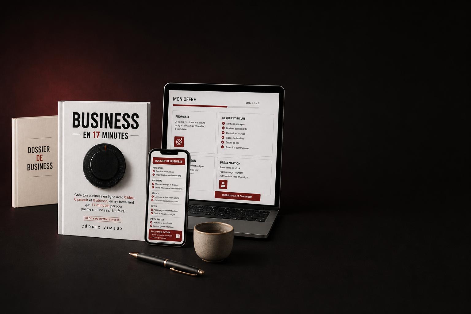 Le pack BUSINESS EN 17 MINUTES et les outils du parcours