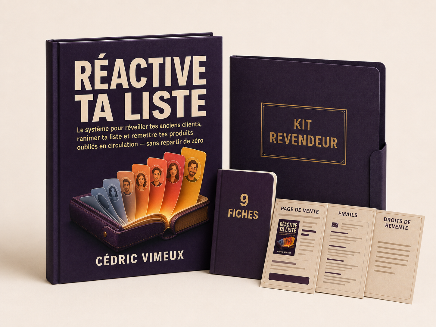 Réactive ta liste, de Cédric Vimeux : représentation du guide numérique et de ses documents revendeur